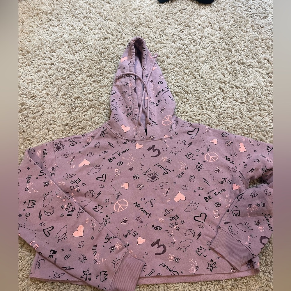 Wild Fable Crop Purple Sweatshirt Adult Medium